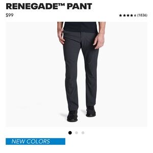 Men's Charcoal Kuhl Renegade Pants